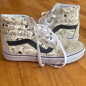 Worn ONCE Vans. Disney addition!
